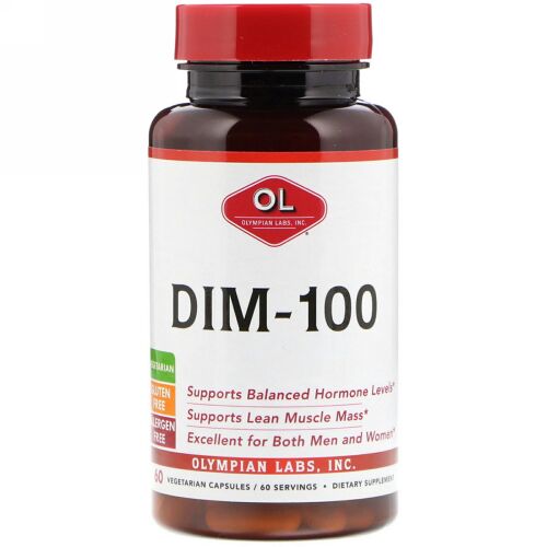Olympian Labs, DIM-100, 60粒（ベジタリアンカプセル）