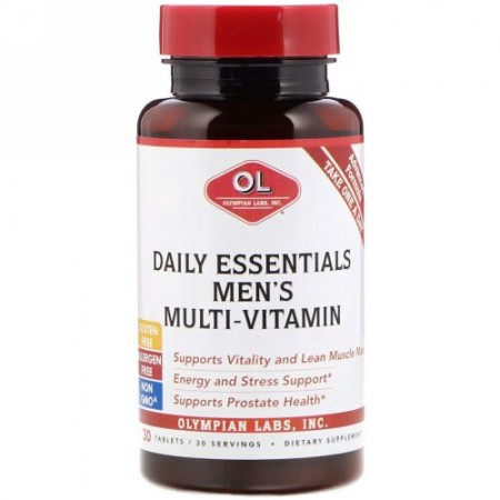 Olympian Labs, Daily Essentials Men's Multi-Vitamin, 30 Tablets (Discontinued Item)