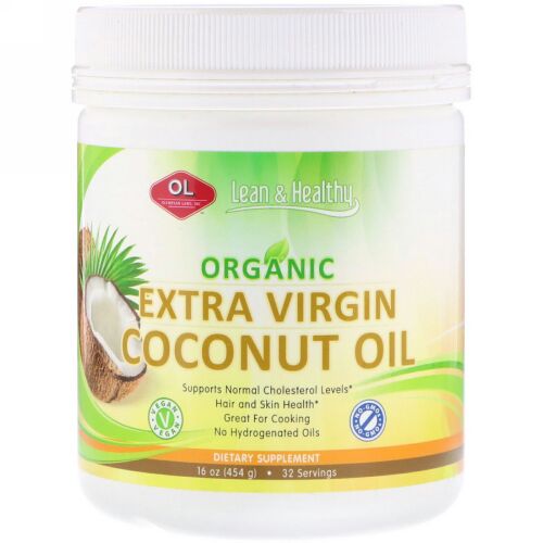 Olympian Labs, Organic Extra Virgin Coconut Oil, 16 oz (454 g) (Discontinued Item)