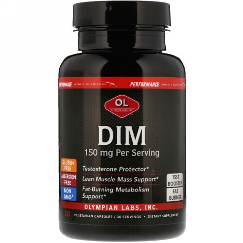 Olympian Labs, パフォーマンススポーツニュートリション、DIM、150 mg、30カプセル (Discontinued Item)