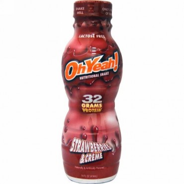 One Brands, ニュートリショナルシェイク、 ストロベリー & クリーム、 14 fl oz (414 ml) (Discontinued Item)