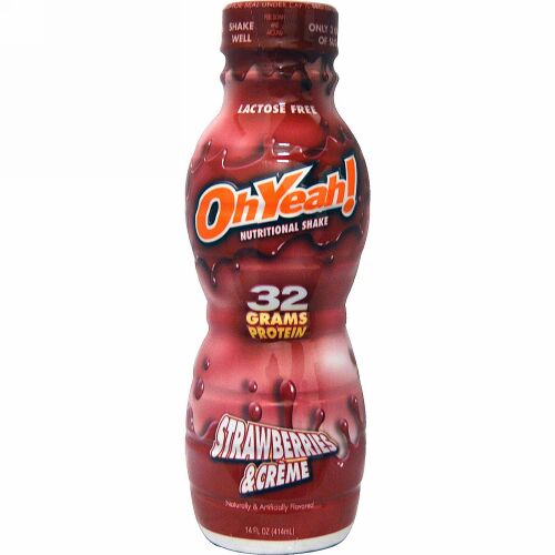 One Brands, ニュートリショナルシェイク、 ストロベリー & クリーム、 14 fl oz (414 ml) (Discontinued Item)