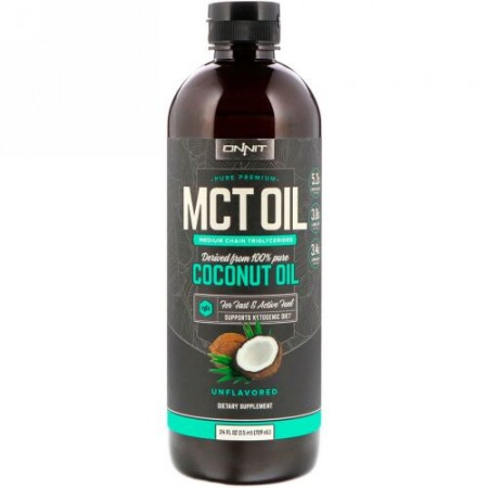 Onnit, MCT Oil, Unflavored, 24 fl oz (709 ml)