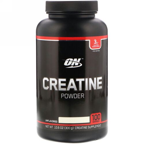 Optimum Nutrition, クレアチンパウダー、無味、10.6オンス (300 g) (Discontinued Item)