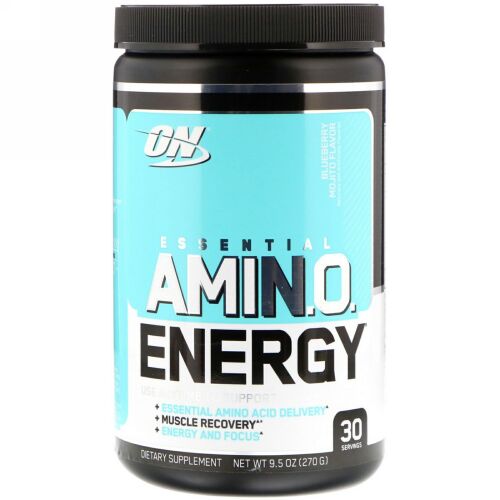 Optimum Nutrition, エッセンシャルアミノエネルギー、ブルーベリーモヒート味、9.5 oz (270 g)