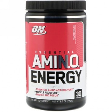 Optimum Nutrition, エッセンシャル・アミノエネルギー、スイカ、9.5 oz (270 g)