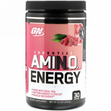 Optimum Nutrition, Amino Energy, Rasberry Black Tea, 9.5 oz (270 g) (Discontinued Item)