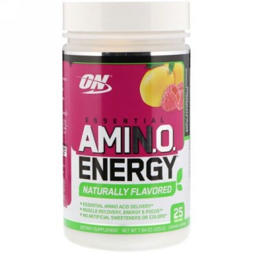 Optimum Nutrition, エッセンシャルアミノエナジー、シンプリーラズベリーレモネード、7.94オンス (225 g) (Discontinued Item)