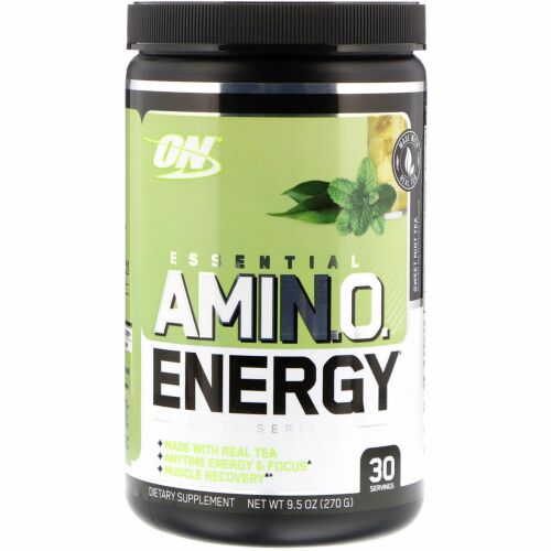 Optimum Nutrition, エッセンシャルアミノエナジー、スウィートミントティー、9.5 oz (270 g) (Discontinued Item)