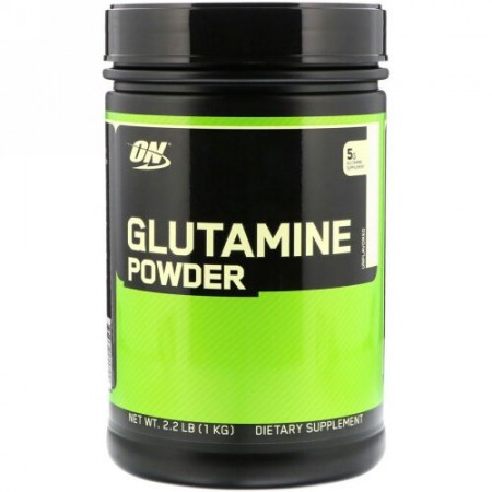 Optimum Nutrition, グルタミンパウダー, 味付けなし, 2.2ポンド（1 kg）