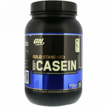Optimum Nutrition, Gold Standard 100% Casein（ゴールドスタンダード100％カゼイン）、チョコレートスプリーム、909g（2ポンド）
