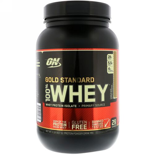 Optimum Nutrition, Gold Standard 100% Whey, Chocolate Dipped Banana, 2 lb (907 g) (Discontinued Item)