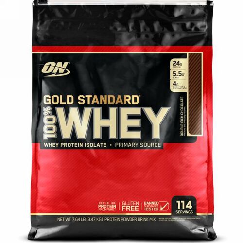Optimum Nutrition, Gold Standard 100% Whey, Double Rich Chocolate, 7.64 lb (3.47 kg) (Discontinued Item)