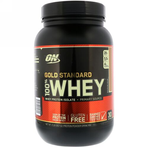 Optimum Nutrition, Gold Standard 100% Whey, Dulce De Leche, 2 lbs (907 g) (Discontinued Item)