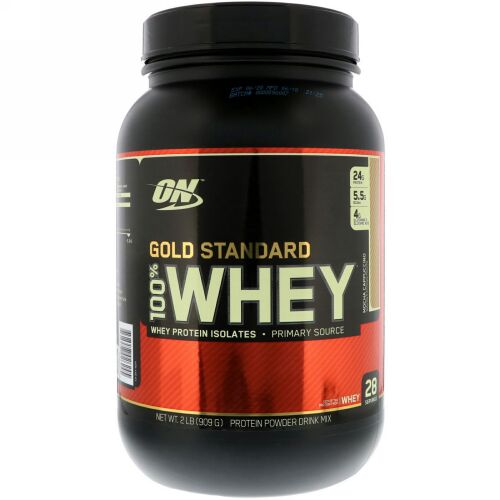 Optimum Nutrition, Gold Standard 100% Whey, Mocha Cappuccino, 2 lbs (909 g)