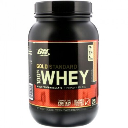 Optimum Nutrition, Gold Standard 100% Whey, Salted Caramel, 1.81 lbs (819 g) (Discontinued Item)