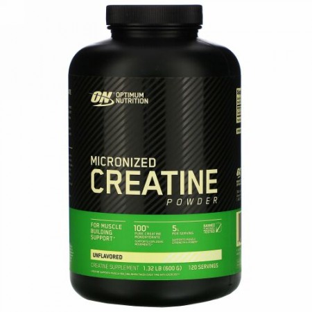 Optimum Nutrition, マイクロナイズド・クレアチンパウダー、無香料、1.32 ポンド (600 g)
