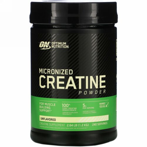 Optimum Nutrition, Optimum Nutrition 微粒クレアチンパウダー、無香料 2.64 lb (1.2 kg)