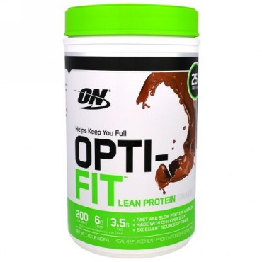 Optimum Nutrition, Opti-Fit Lean Protein Shake, Chocolate, 1.83 lb (832 g) (Discontinued Item)