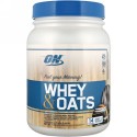 Optimum Nutrition, ホエイ＆オーツ、チョコレートグラスドーナツ、1.54 lb (700 g) (Discontinued Item)
