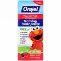 Orajel, Elmo Training Toothpaste, Fluoride-Free, 3 Months to 4 Years, Berry Fun, 1.5 oz (42.5 g)