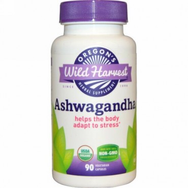 Oregon's Wild Harvest, Ashwagandha, 90 Vegetarian Capsules