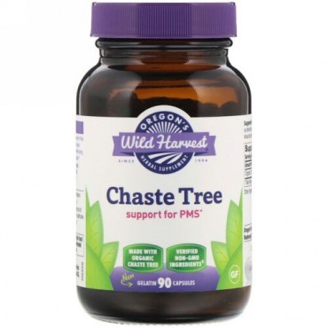 Oregon's Wild Harvest, Chaste Tree, 90 Gelatin Capsules