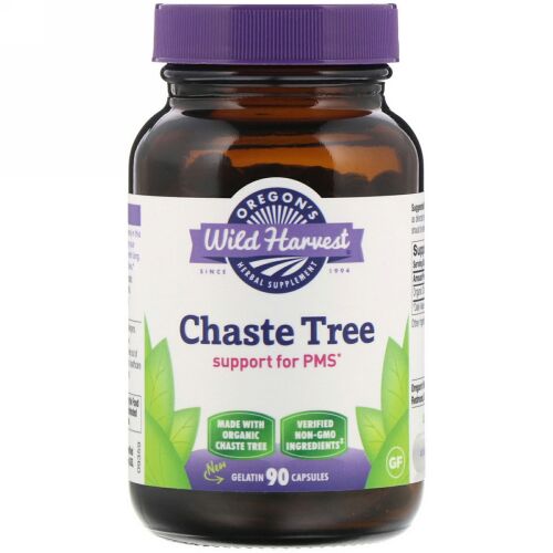 Oregon's Wild Harvest, Chaste Tree, 90 Gelatin Capsules