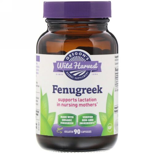 Oregon's Wild Harvest, Fenugreek, 90 Capsules