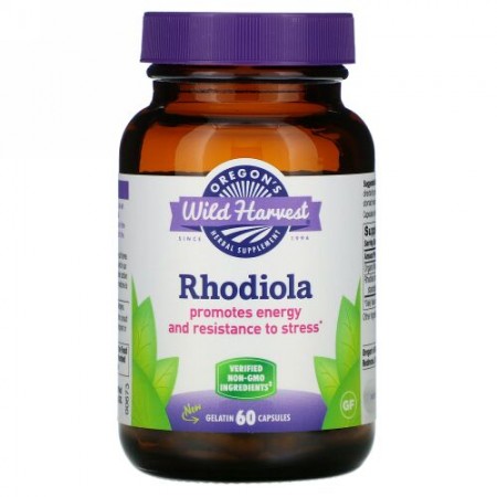 Oregon's Wild Harvest, Rhodiola, 60 Gelatin Capsules
