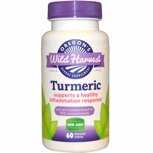 Oregon's Wild Harvest, Turmeric, 60 Vegetarian Capsules (Discontinued Item)
