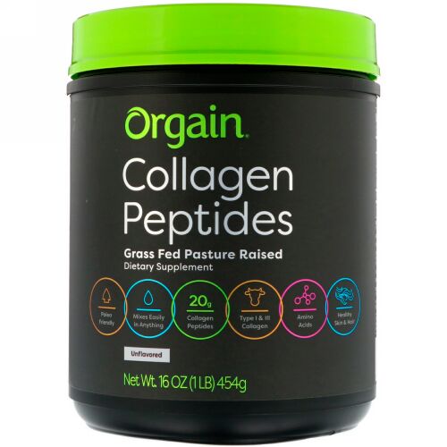Orgain, コラーゲン・ペプチド、無香料、16 oz (454 g) (Discontinued Item)