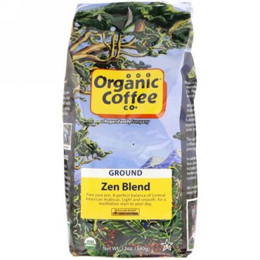 Organic Coffee Co., Zen Blend, Ground, 12 oz (340 g)