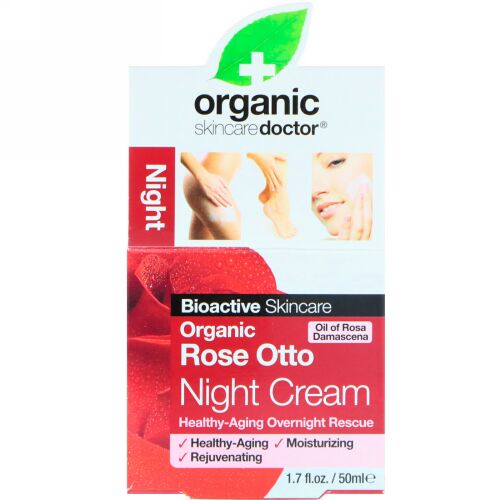 Organic Doctor, オーガニックローズオットー・ナイトクリーム、50ml（1.7 fl oz） (Discontinued Item)