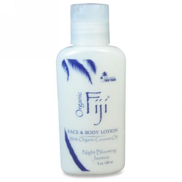 Organic Fiji, フェイス＆ボディローション、ナイトブルーミング・ジャスミン、3オンス（89 ml） (Discontinued Item)