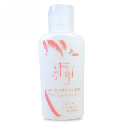 Organic Fiji, オーガニック・ココナッツオイル入り栄養ローション、アワプヒ・シーベリー、3オンス（89 ml） (Discontinued Item)