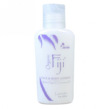 Organic Fiji, オーガニック・ココナッツオイル入り栄養ローション、ラベンダー、3オンス（89 ml） (Discontinued Item)