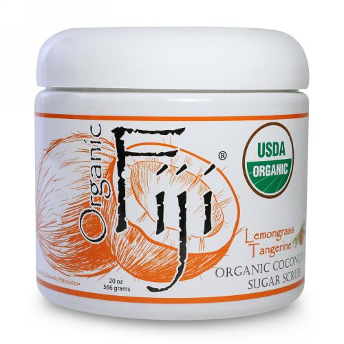 Organic Fiji, オーガニックシュガーポリッシュ、レモングラス・タンジェリン、20 oz (566 g) (Discontinued Item)