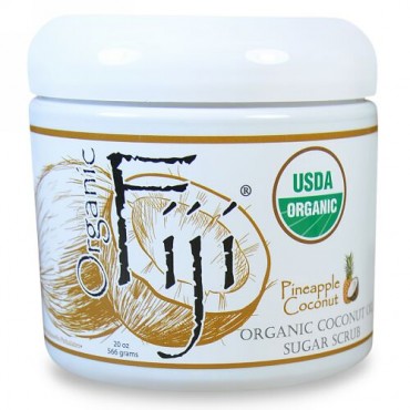 Organic Fiji, シュガーポリッシュ、パイナップルココナッツ、20オンス（566 g） (Discontinued Item)