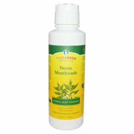 Organix South, テラニーム オーガニックス, ニーム マウスウォッシュ, ハーバルミント セラピー, 16 fl oz (480 ml)