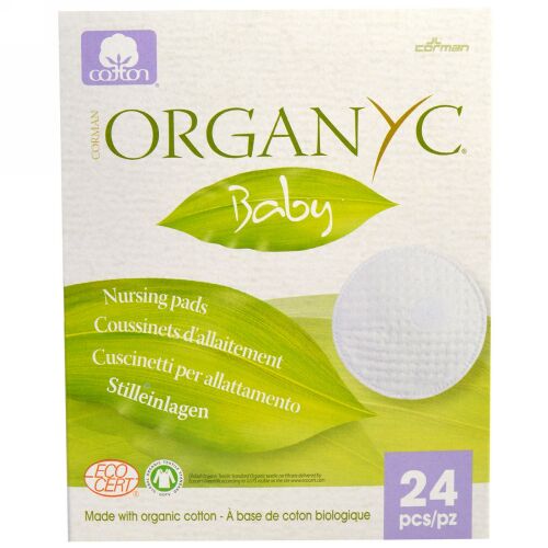 Organyc, ベイビー、 ナーシング パッド、 24 個 (Discontinued Item)