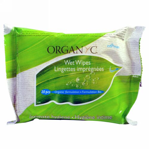 Organyc, ウェットワイプ、 20 個 (Discontinued Item)