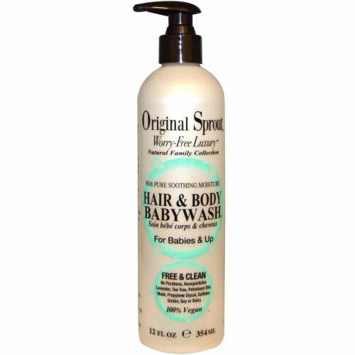 Original Sprout, Hair & Body Babywash、赤ちゃんから、12 液量オンス (354 ml)