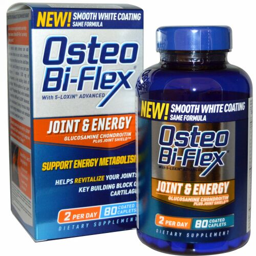 Osteo Bi-Flex, ジョイント &エネルギー、グルコサミン・コンドロイチン・プラス・ジョイント・シールド、コーティッド・カプレット80 錠 (Discontinued Item)