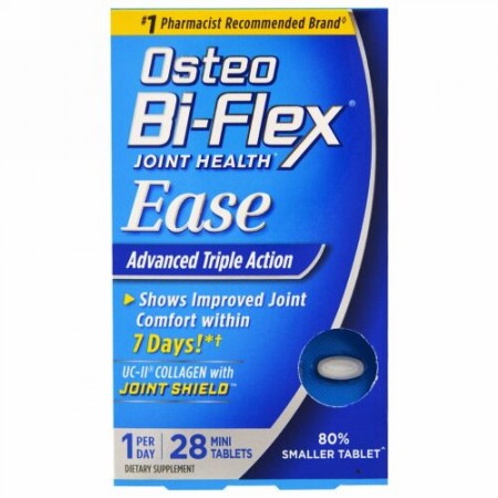 Osteo Bi-Flex, Osteo Bi-Flex、 安心、 UC-II コラーゲンフォーミュラ、 ミニ錠剤28錠