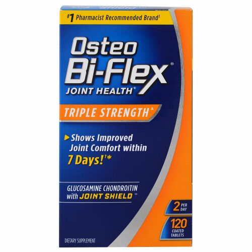 Osteo Bi-Flex, グルコサミン・コンドロイチン（5-ロキシン配合）アドバンス・ジョイント・ケア, トリプル・ストレングス, 120 コーティング・カプレット