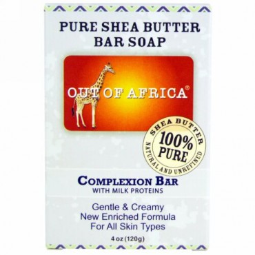 Out of Africa, ピュアシアバター固形石鹸, 血色をよくする石鹸（Complexion Bar）, 4オンス（120 g） (Discontinued Item)