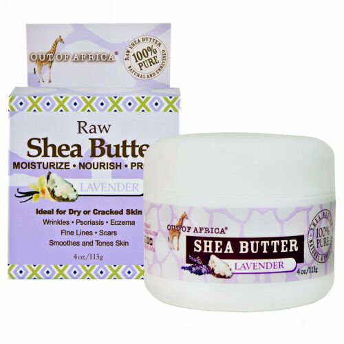 Out of Africa, Raw Shea Butter, Lavender, 4 oz (113 g) (Discontinued Item)