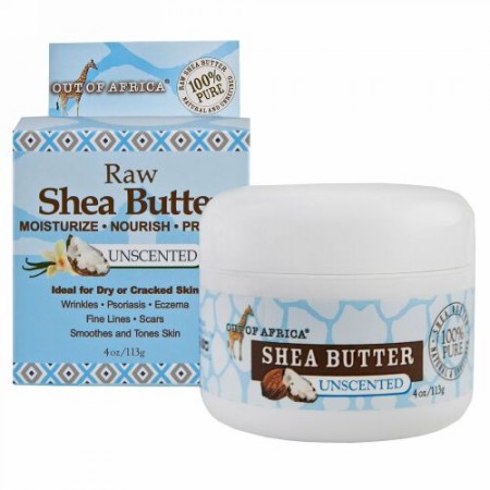 Out of Africa, 純粋シアバター、無香料、 4 oz (113 g)