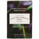 Out of Africa, シアバターバーソープ、アフリカブラック、4オンス（120g）